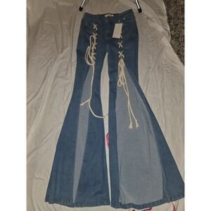 Labijou Jeans Size M. 28" Waist. 33" Length. Hippie Vintage,70s, Lagonlook,...